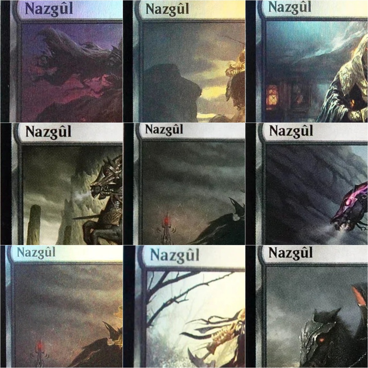 Board Game Land - Foil/Holo Nazgûl sets TCG Magical proxy