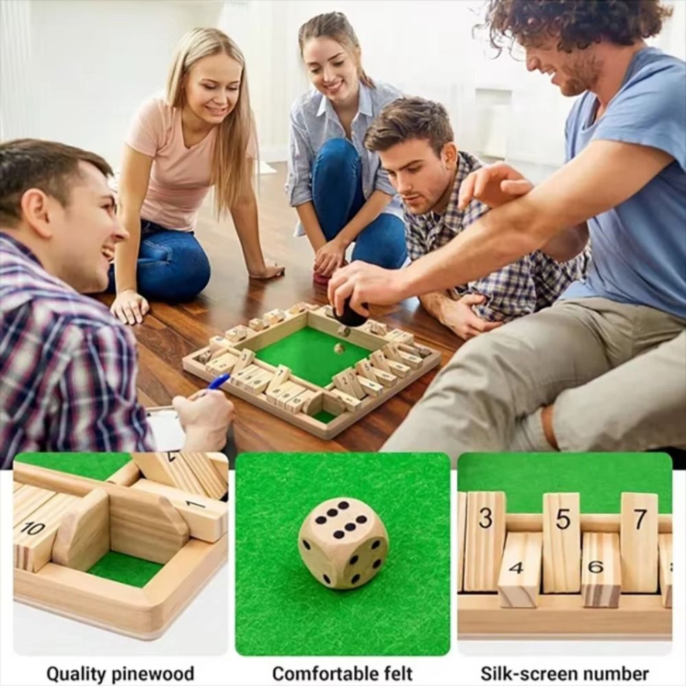 Board Game Land - Shut The Box Table Board Game