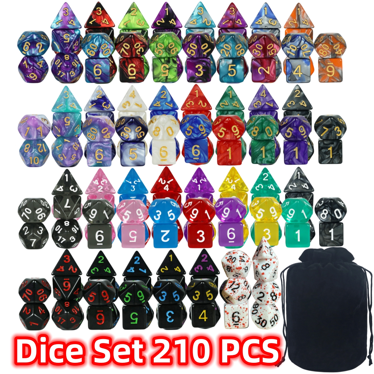 Board Game Digital - Dice Games Polyhedral Dice Set High