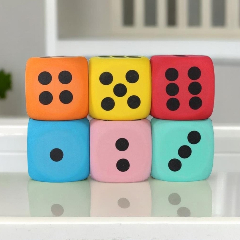 8cm Large Foam Dices Soft Six  - Board Game Digital recensione e prezzo