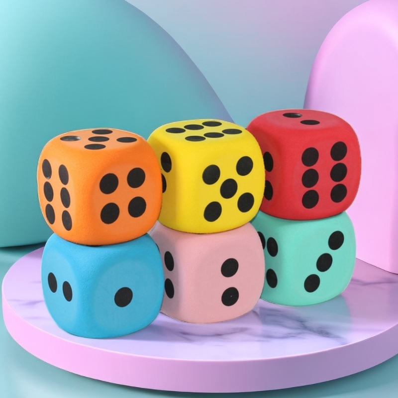 8cm Large Foam Dices Soft Six  - Board Game Digital recensione e prezzo