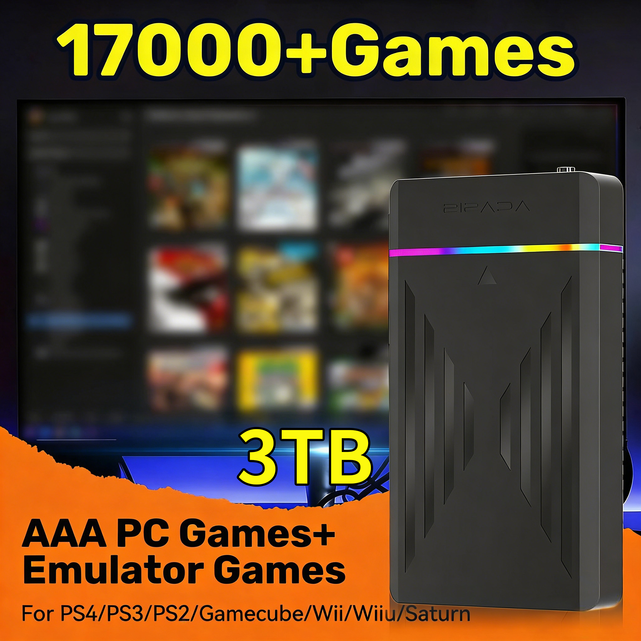 Portable 3TB Gaming HDD Video  - Board Game Journal recensione e prezzo