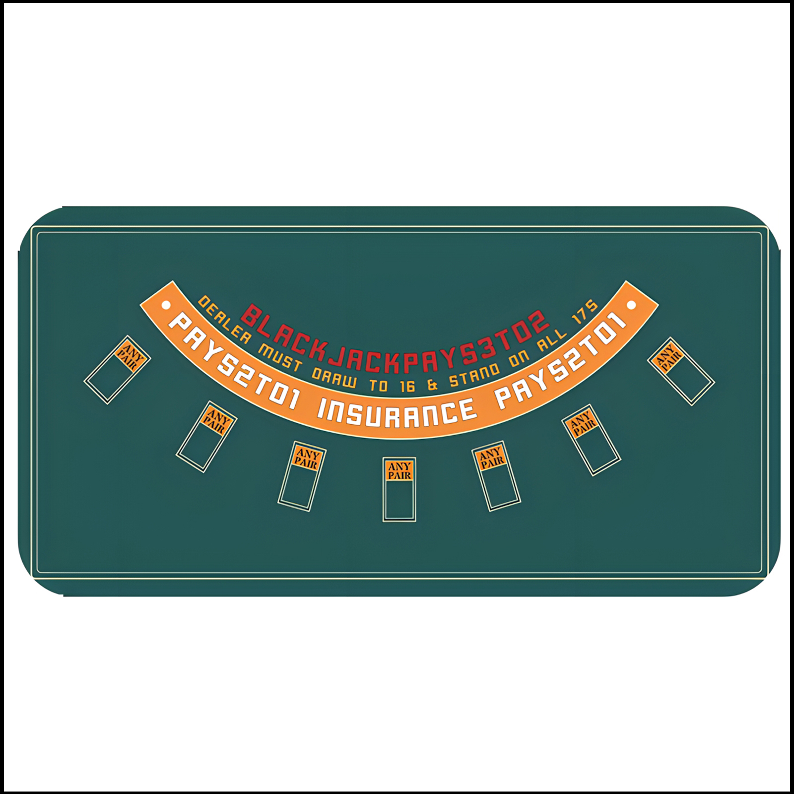 120 x60cm / 180 x90cm blackjac - Board Game Land recensione e prezzo