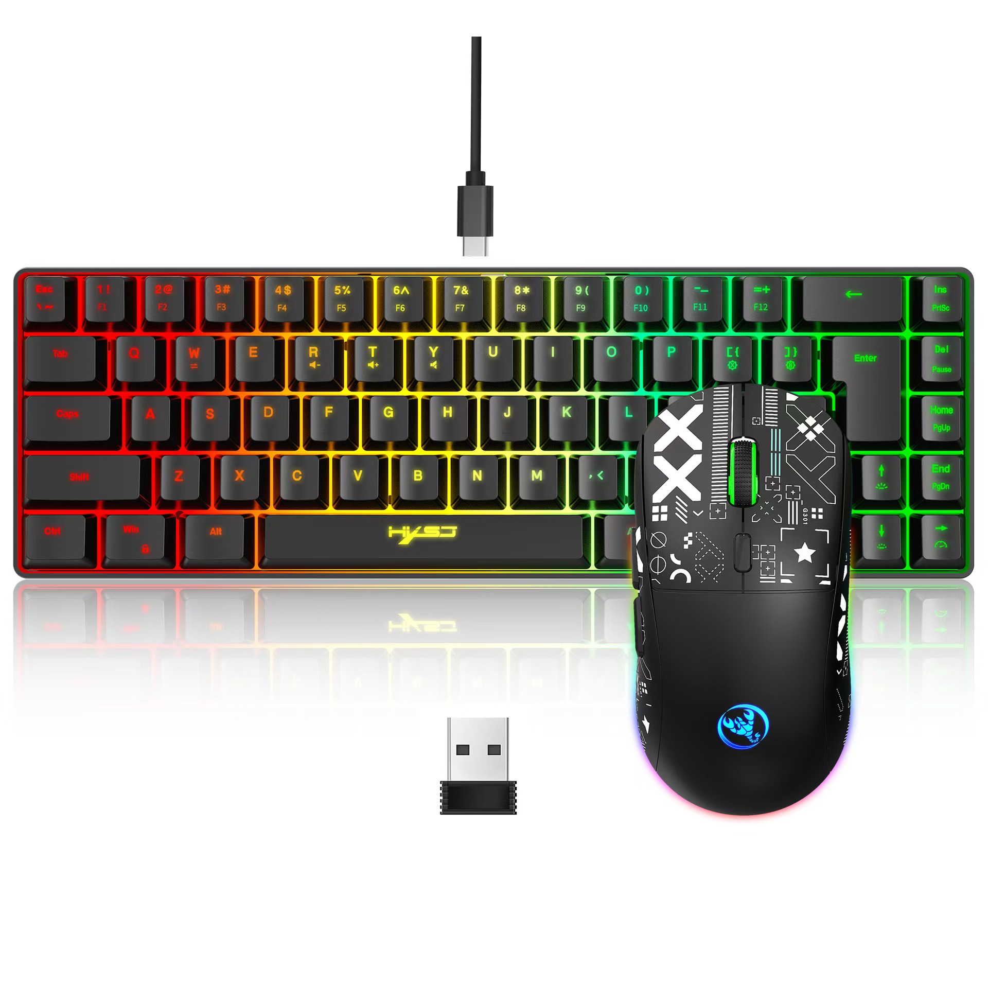 60% gaming Keyboard and mouse  - Board Game Journal recensione e prezzo