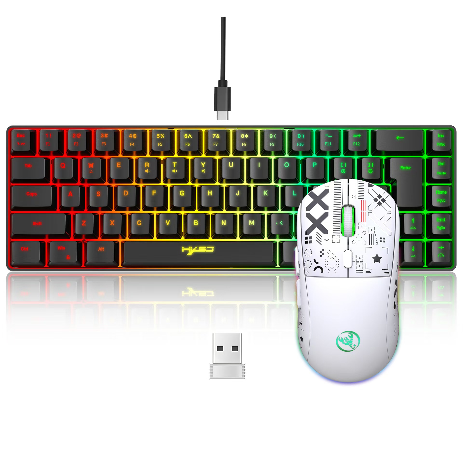 60% gaming Keyboard and mouse  - Board Game Journal recensione e prezzo