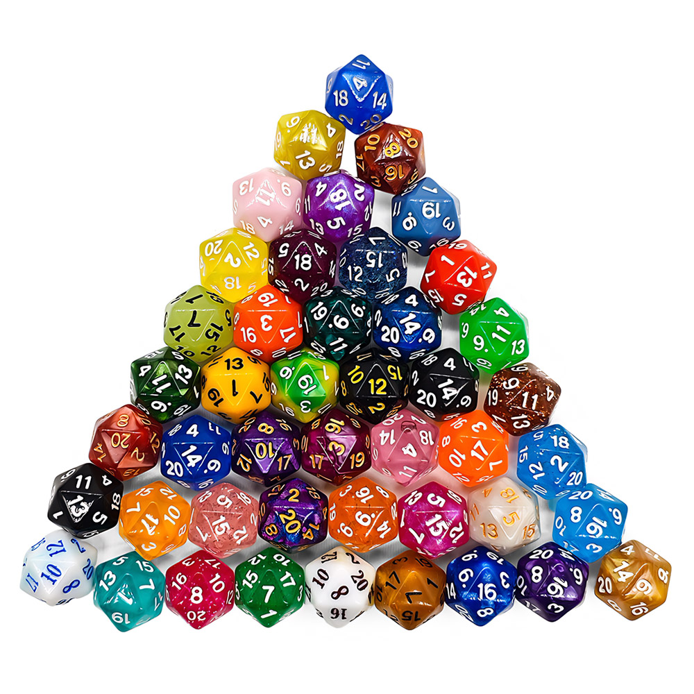 60Pcs Multi-Sided Dices Mixed  - Board Game Land recensione e prezzo