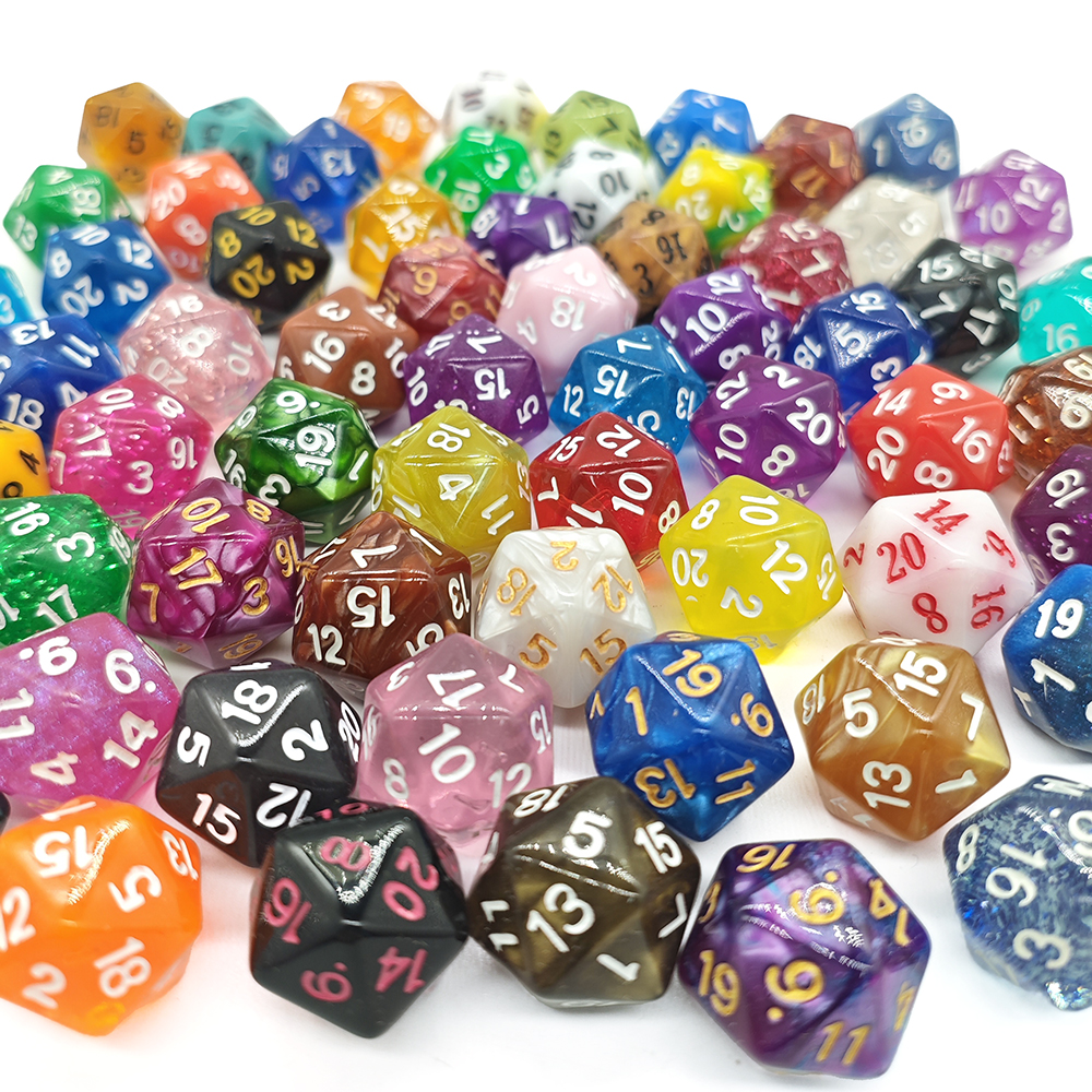 60Pcs Multi-Sided Dices Mixed  - Board Game Land recensione e prezzo