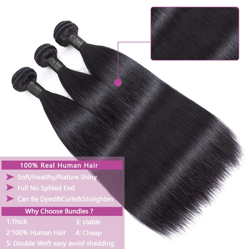 24 26 28 Inch Human Hair Bundl - Board Game Queen recensione e prezzo