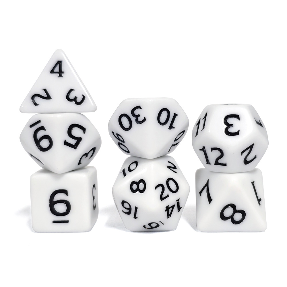 7Pcs/set Acrylic Dice Set Boar - Board Game Digital recensione e prezzo