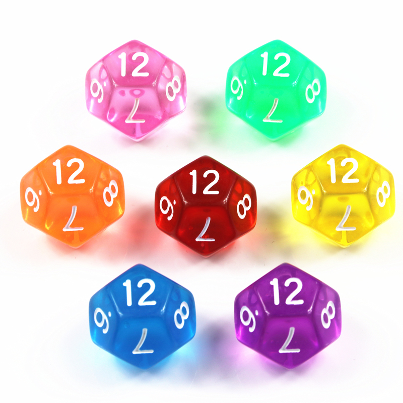10Pcs 12 Sided Transparent Col - Board Game Digital recensione e prezzo