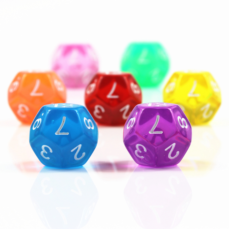 10Pcs 12 Sided Transparent Col - Board Game Digital recensione e prezzo