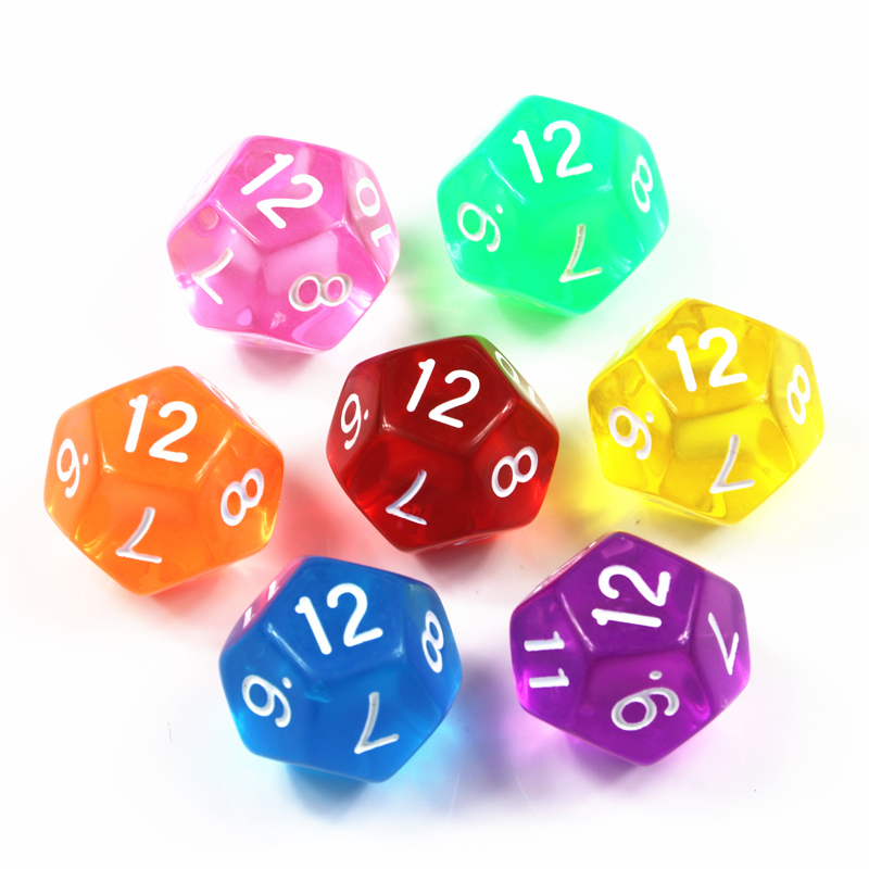 10Pcs 12 Sided Transparent Col - Board Game Digital recensione e prezzo
