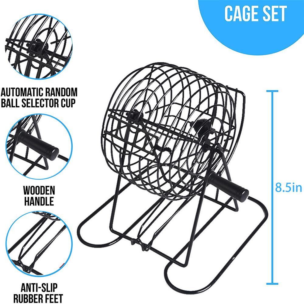 Bingo Supplies Set Metal Cage  - Board Game Night recensione e prezzo