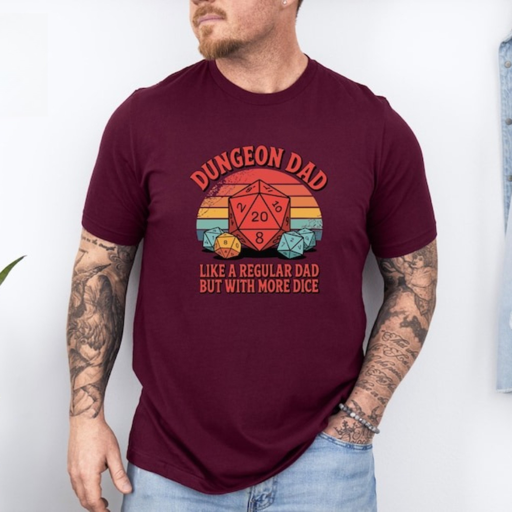 Dungeon Dad Shirt Funny Dungeo - Board Game Night recensione e prezzo